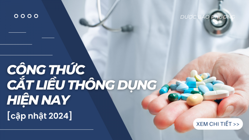 CÔNG THỨC CẮT LIỀU THÔNG DỤNG HIỆN NAY [cập nhật 2024]